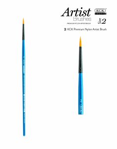 BR 568R-02: KCK Premium Artist Brushes-Round #02 (1 Piece)