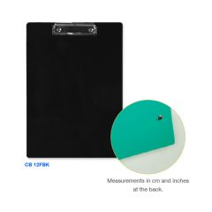 CB 12FBK: KCK Clip Board - Black (1 Piece)