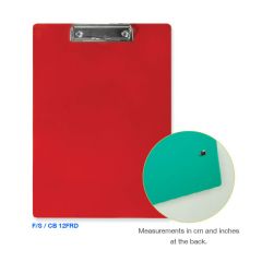 CB 12FRD: KCK Clip Board - Red (1 Piece)