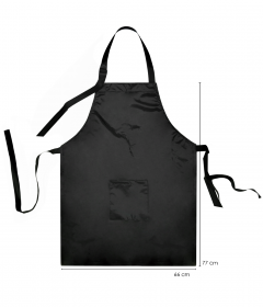 HC APR334: Aprons for adult vinyl black (1 Piece)