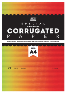 HC CG104-P: Corrugated Paper "Printed" (10 Sheets/Per Pack)
