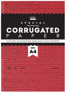 HC CG104-M: Corrugated Paper "Metallic" (10 Sheets / Per Pack)