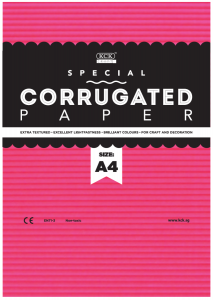 HC CG104-F: Corrugated Paper "Fluorescent" (10 Sheets/Per Pack)