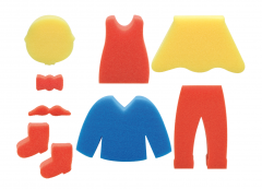 HC TL746: Hobby Craft Foam Stamp Large Human (4 Piece/Per Pack)