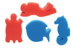 HC TL745: Hobby Craft Foam Stamp Large Ocean (4 Pieces/Per Pack)