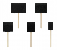 BRSPG05: Hobby Craft Foam Sponge Brush (5 Pieces/Per Pack)