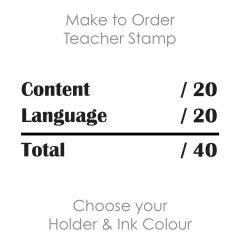 SPE025: Teacher Stamp English
