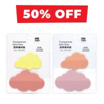 P.E.T.STICKY MEMO PAD- CLOUDS 12'S
