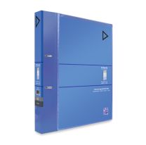 KCK Play 2D-Ring File with Front View Pocket - Blue (1 Piece)