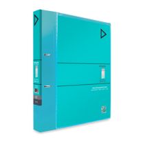 KCK Play 2D-Ring File with Front View Pocket - Turquoise (1 Piece)
