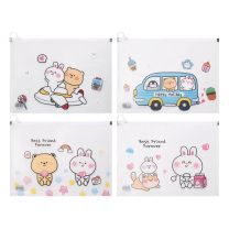 A4 ZIPPER BAG- HAPPY FRIENDS 12’S