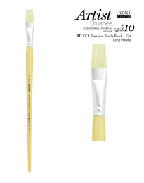 BR 679F-10: KCK Academic Bristle Brushes-Flat #10 (1 Piece)
