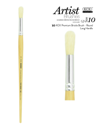 BR 679R-10: KCK Academic Bristle Brushes-Round #10 (1 Piece)