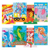 MULTI COLOUR COLOURING BOOK 8'S