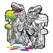 STANDING DINOSAUR COLOURING KIT 12'S