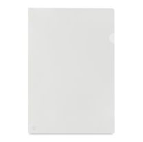 FI A310CR: KCK Play Transparent/Solid L-Shape Folder - Clear (12 Pieces/Per Pack)