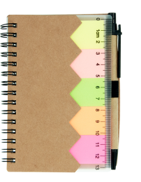 NB409: MEMO PAD WITH RULER STICKY MEMO & PEN (12 PIECES/PER PACK)