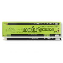 KCK ELEMENT-NOIR PENCIL WITH ERASER- 2B 12’S