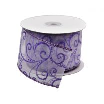 RB YAB50-0250-C220: KCK Ribbon Roll "L" - Purple Floral (1 Roll)