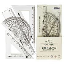 SET SQUARE RULER IN BAG- BASIC 12'S