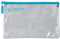 Play: Clear + Mesh Bag A4 - Soft Blue (1 Piece)