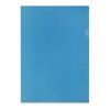 FI A310BL: KCK Play Transparent/Solid L-Shape Folder - Blue (12 Pieces/Per Pack)